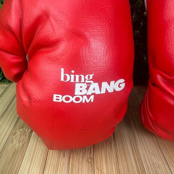 Vintage 1991 Warner Bros Bing Bang Boom Band Highway 101 Mini Boxing Gloves 8" - Picture 8 of 8
